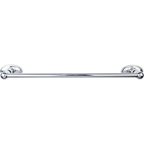 Top Knobs ED6PCC TOP BATH (R) Edwardian Bath Single 20 1/2" Wall Mounted Towel Bar Polished Chrome