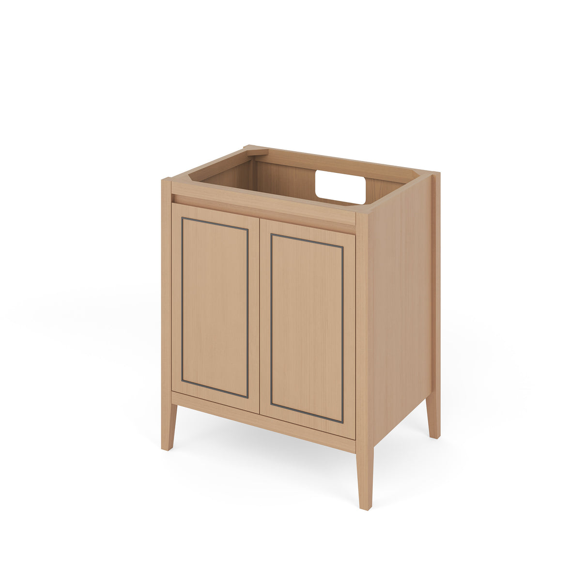 Jeffrey Alexander Percival 30" Natural Oak Single Sink Bathroom Vanity with White Quartz Top - 8 in. Widespread Faucet Top - VKITPER30NOWQR product image 2