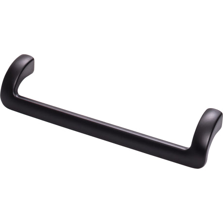 Top Knobs TK952BLK Kentfield 6 5/16" Center to Center Drop Handle Flat Black