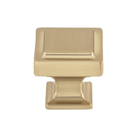 Top Knobs TK702HB Ascendra 1 1/4" Length Square Knob Honey Bronze
