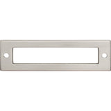 Top Knobs TK924BSN Hollin 3 3/4" Center to Center Pull Backplate Brushed Satin Nickel