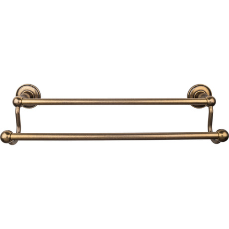 Top Knobs ED7GBZD TOP BATH (R) Edwardian Bath Double 20 1/2" Wall Mounted Towel Bar German Bronze