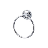 Top Knobs ED5PCE TOP BATH (R) Edwardian Bath Towel Ring Polished Chrome