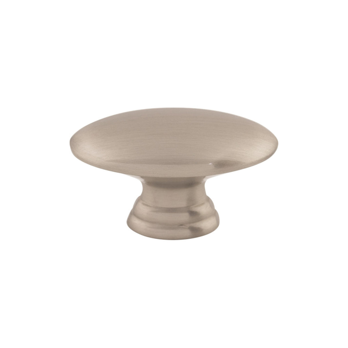 Top Knobs M379 Flat Oval 3/4" Length Oval Knob Brushed Satin Nickel