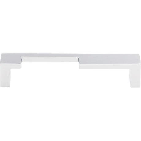 Top Knobs TK256PC Modern Metro Notch Pull A 5" Center to Center Bar Pull Polished Chrome