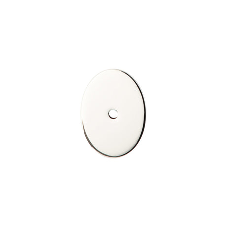 Top Knobs TK62PN Oval Knob Backplate Polished Nickel