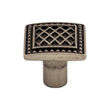 Top Knobs TK174PTA Trevi 1 1/4" Length Square Knob Pewter Antique