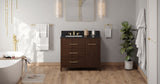 Jeffrey Alexander Katara 42" Dark Walnut Single Sink Bathroom Vanity with Black Granite Top - 8 in. Widespread Faucet Top product image 6