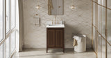 Jeffrey Alexander Percival 24" Dark Walnut Single Sink Bathroom Vanity with White Quartz Top - 8 in. Widespread Faucet Top - VKITPER24DWWQR product image 6