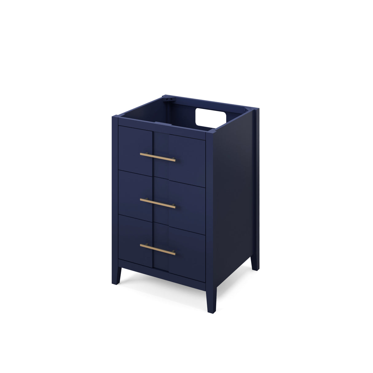 Jeffrey Alexander Katara 24" Hale Blue Single Sink Bathroom Vanity with Black Granite Top - 8 in. Widespread Faucet Top product image 2