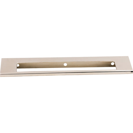 Top Knobs TK522PN Europa Cut Out 6" Center to Center Finger Pull Polished Nickel
