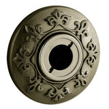 Baldwin R011050PS satin brass and black rosette
