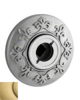 Baldwin R011060FD satin brass and brown rosette