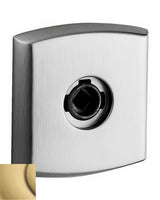 Baldwin R026060IDM satin brass and brown rosette