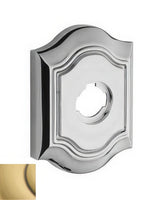 Baldwin R027060PS satin brass and brown rosette