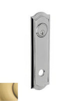 Baldwin R029060FD satin brass and brown rosette