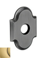 Baldwin R030060IDM satin brass and brown rosette