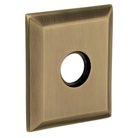 Baldwin R033050IPS satin brass and black rosette