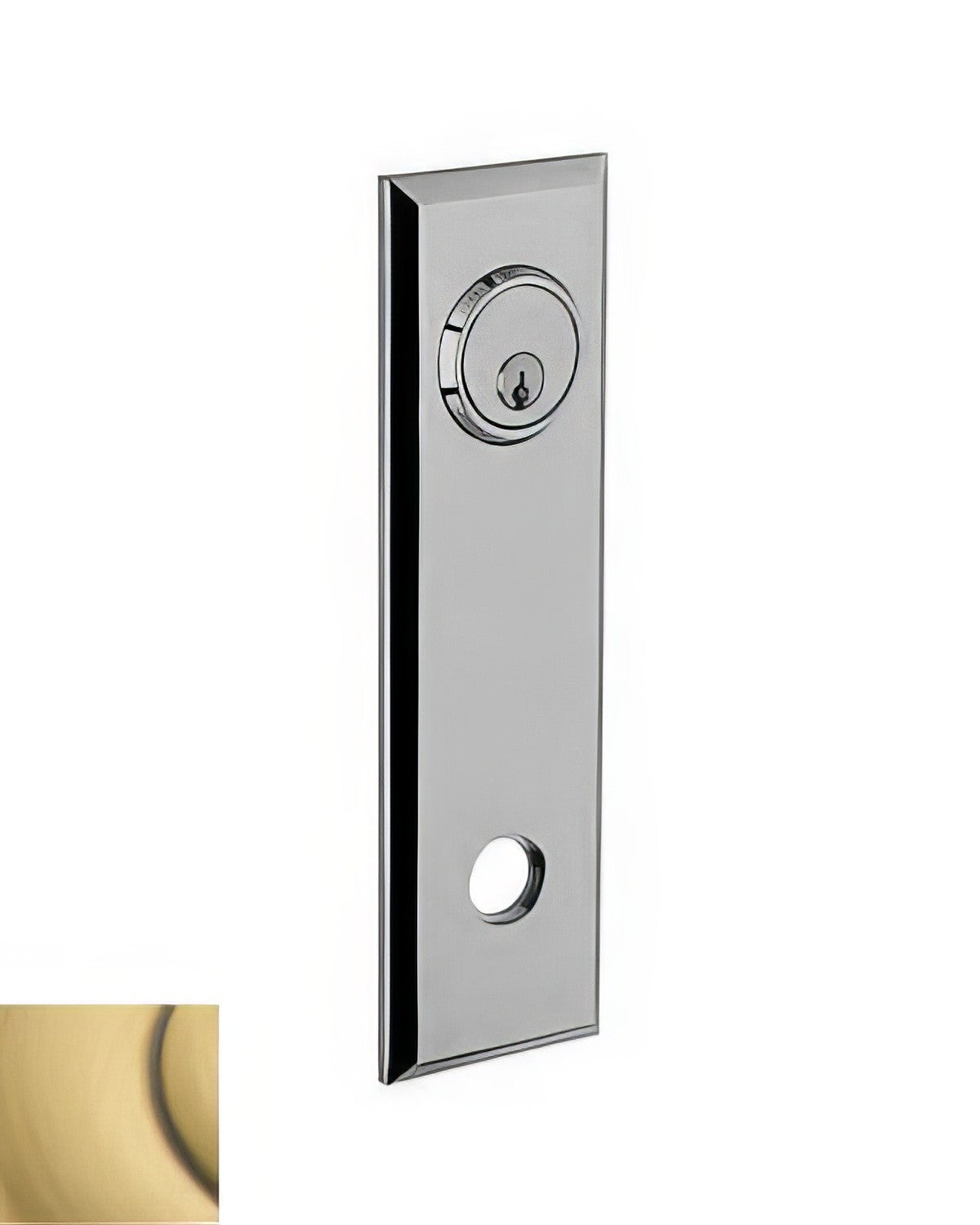 Baldwin R035060LPV satin brass and brown rosette