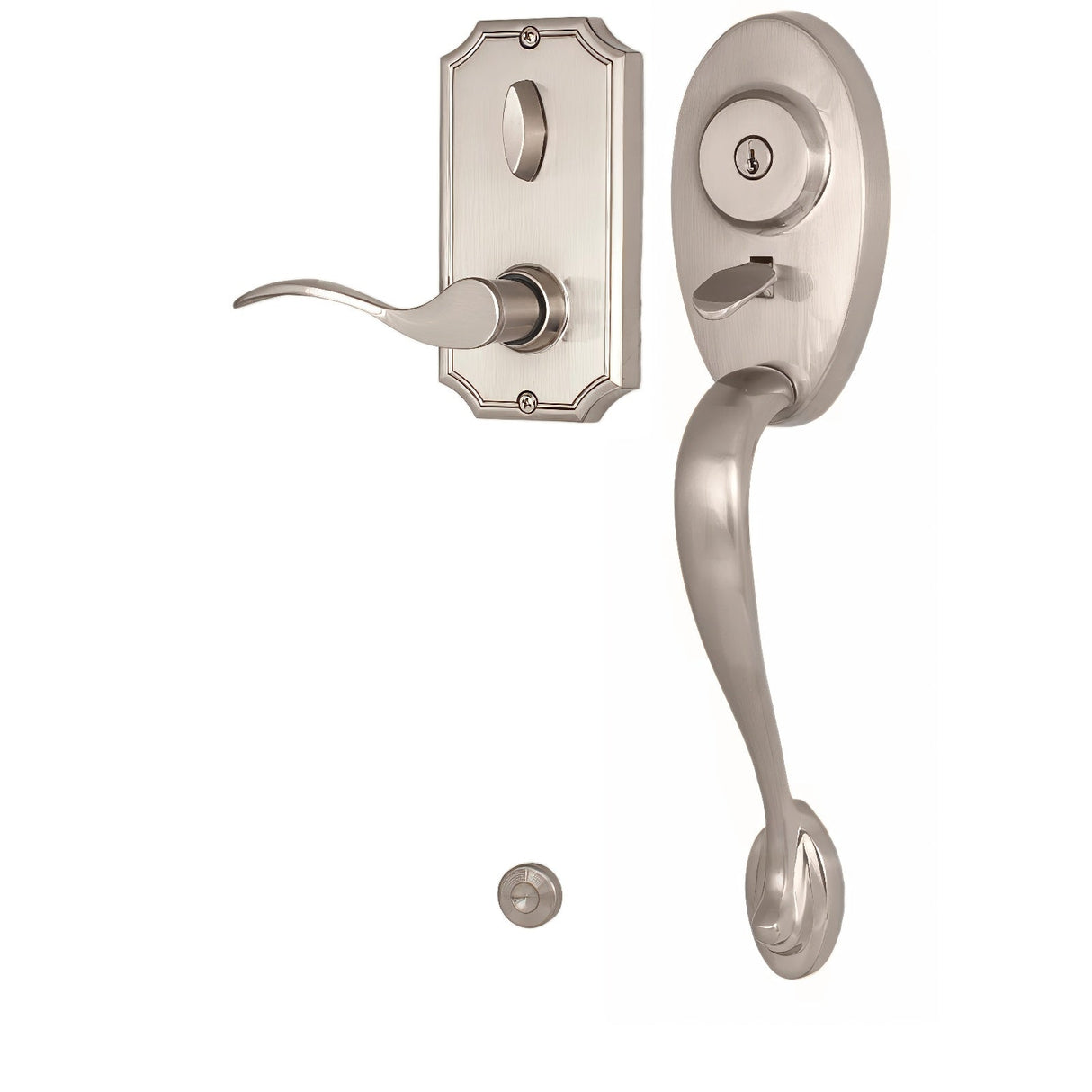 Weslock R1441-NUNSL2D satin nickel single cylinder handleset