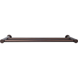 Top Knobs HOP7ORB TOP BATH (R) Hopewell Bath Double 19 1/2" Wall Mounted Towel Bar Oil Rubbed Bronze
