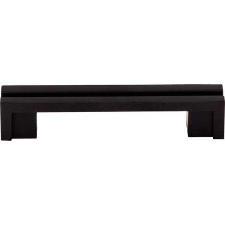 Top Knobs TK55BLK Flat Rail 3 1/2" Center to Center Bar Pull Flat Black
