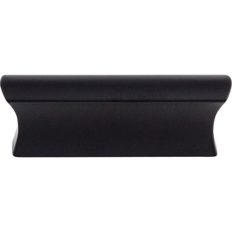 Top Knobs TK552BLK Glacier 2" Center to Center Finger Pull Flat Black