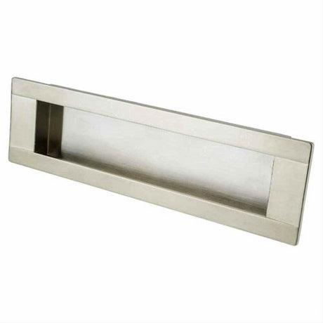 R. Christensen 9281-1BPN-C Seize 6-5/16" Centers Flush Cabinet Pull Brushed Nickel