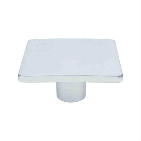 R. Christensen 9320-10DC-C Wave 1-15/16" Square Cabinet Knob Dull Chrome