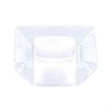 R. Christensen 9749-7000-P Spectrum Core 1-5/16" Cabinet Knob White Transparent