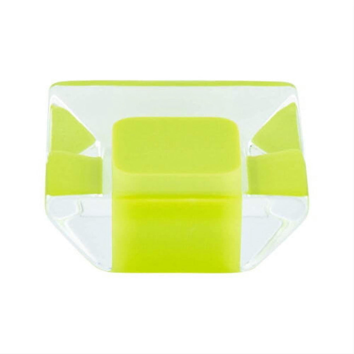 R. Christensen 9751-7000-P Spectrum Core 1-5/16" Cabinet Knob Lime Transparent
