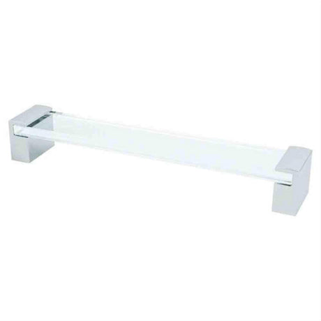 R. Christensen 9764-4000-P Spectrum Static 8-1/8" Cabinet Pull Polished Chrome/Clear Glass