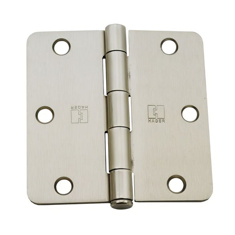 Hager RC174831215EA14 satin nickel plain bearing hinge