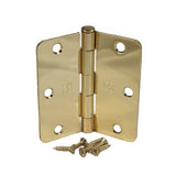 Hager RC17483123EA14 polished brass plain bearing hinge