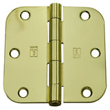 Hager RC18423123EA58 polished brass plain bearing hinge