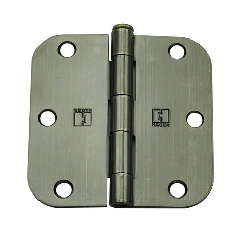Hager RC1842312ANEA58 1842 Collection plain bearing hinge in satin stainless, additional view