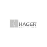 Hager RC18434358 Residential plain bearing hinge in polished brass, additional view