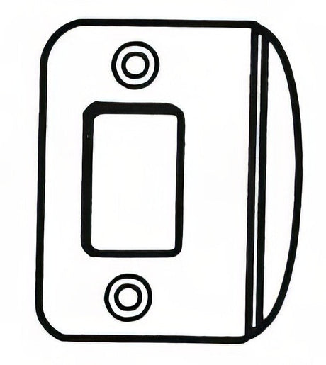 Better Home Products RCFLDBCH deadbolt strikeplate in satin stainless, additional view