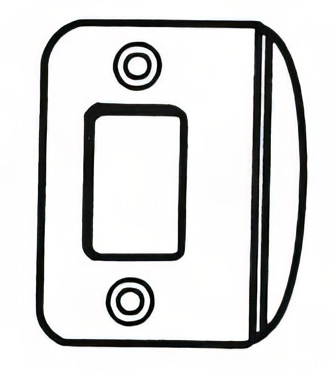 Better Home Products RCFLDBCH chrome deadbolt strikeplate