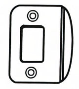 Better Home Products RCFLDBDC satin nickel deadbolt strikeplate