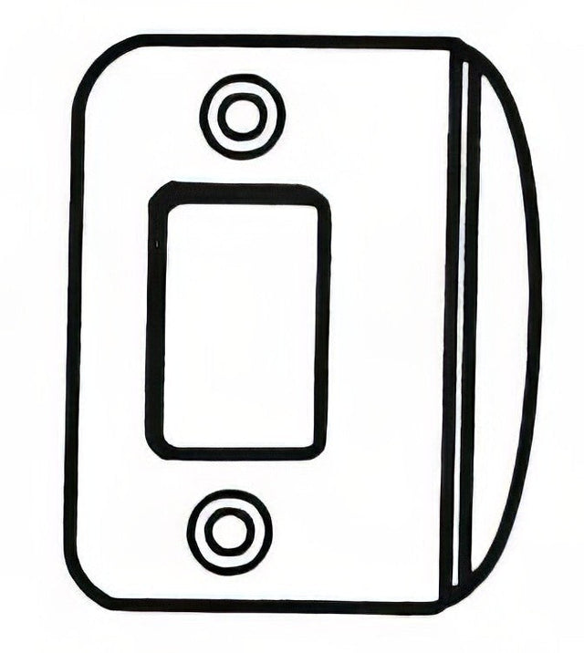 Better Home Products RCFLDBDC satin nickel deadbolt strikeplate
