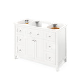 Jeffrey Alexander Chatham 48" White Single Sink Bathroom Vanity with Black Granite Top - 8 in. Widespread Faucet Top product image 3