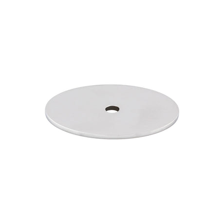 Top Knobs TK62PC Oval Knob Backplate Polished Chrome