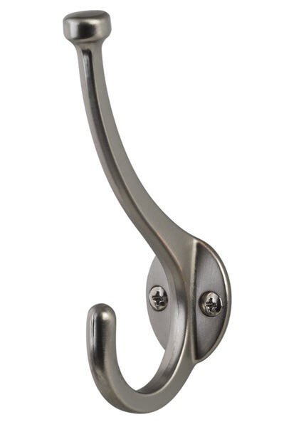 Sure-Loc Hardware RH6 15 coat hook in satin nickel, additional view