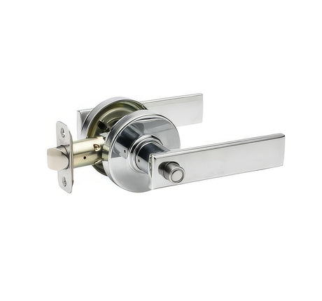 Copper Creek RL2231PS-RND polished stainless privacy door lever