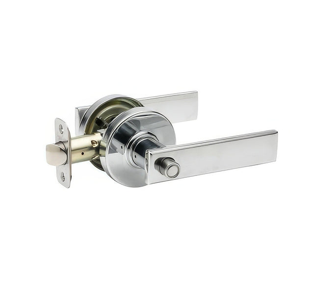 Copper Creek RL2231PS-RND polished stainless privacy door lever