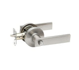 Copper Creek RL2231SS-RND satin stainless privacy door lever