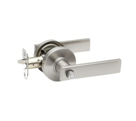 Copper Creek RL2231SS-RND satin stainless privacy door lever