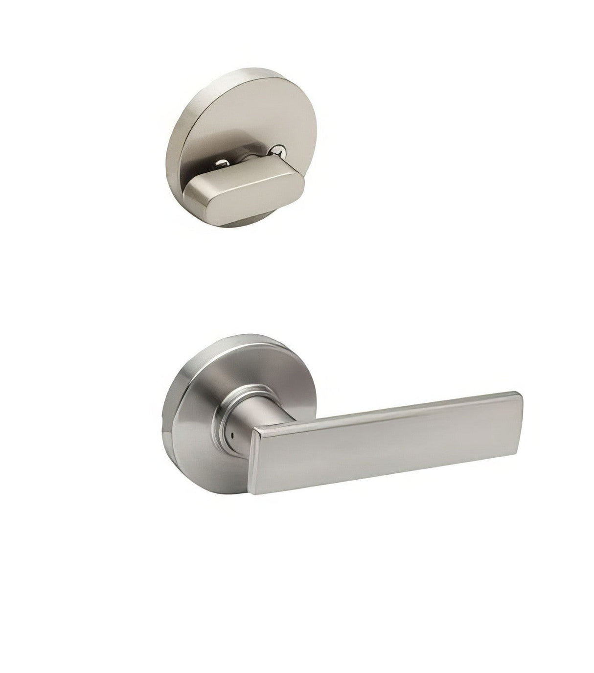Copper Creek RL2890SS-RND satin stainless dummy handleset trim pack