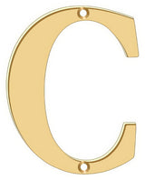 Deltana RL4C-CR003 lifetime polished brass address number